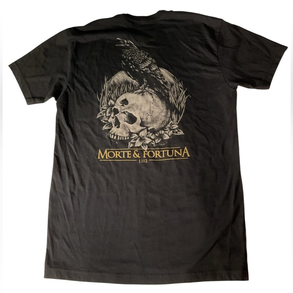 Wash With Souls Men’s SKULL Graphic Black T Shirt